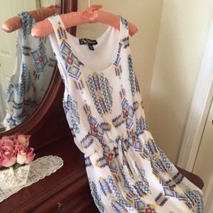 New Autumn Sleeveless Tribal Pattern Dress